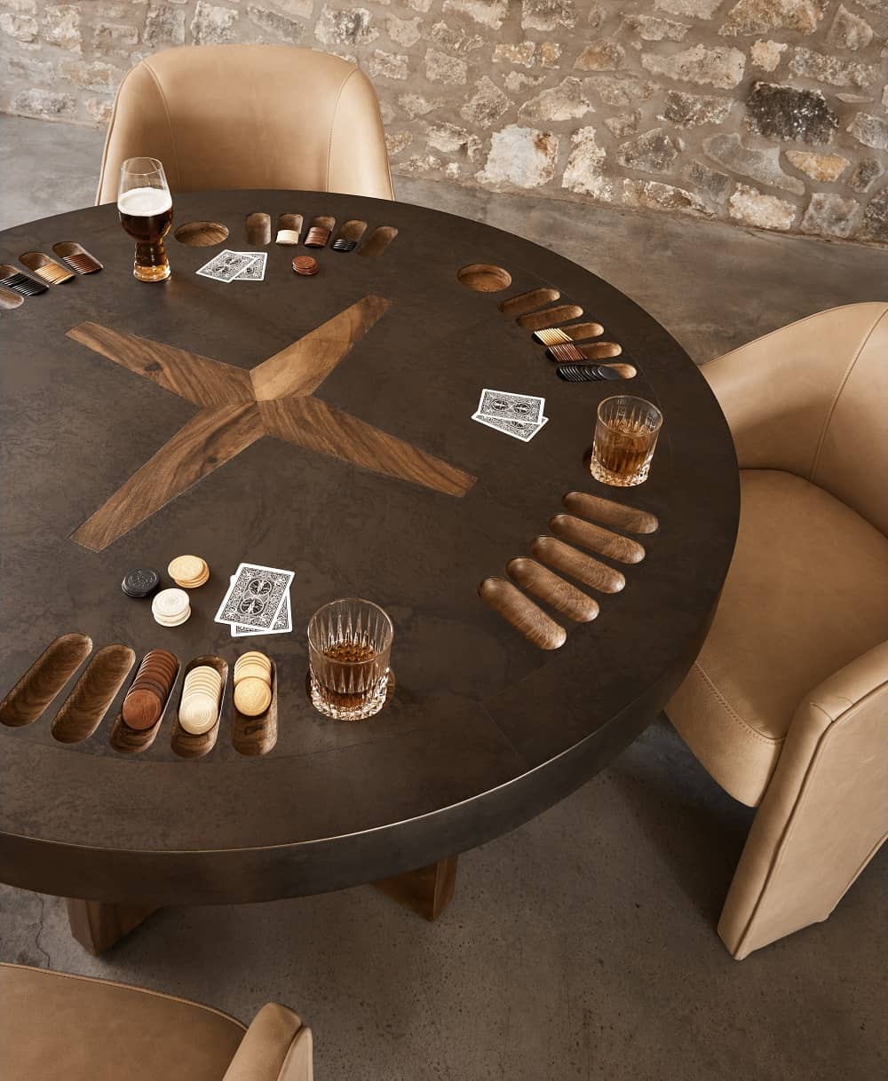 Round Poker Table