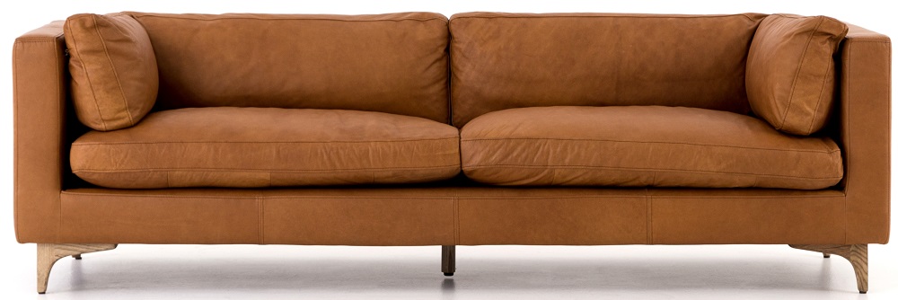 Beckwith 94" Leather Sofa - Camel