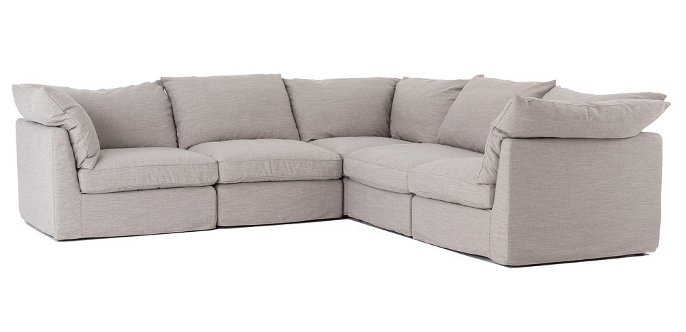 Paul Coastal Neutral L-Shaped Modular Corner Sectional