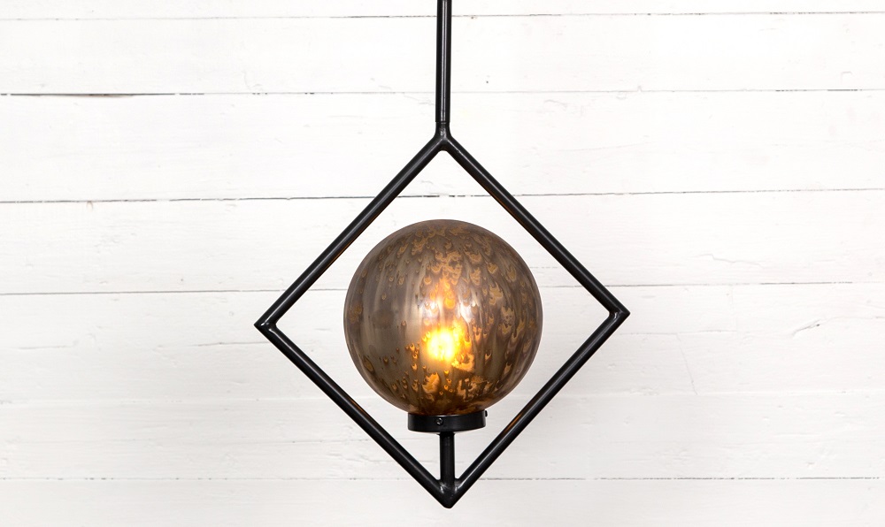 Leeds Hand-Blown Mercury Pendant Light