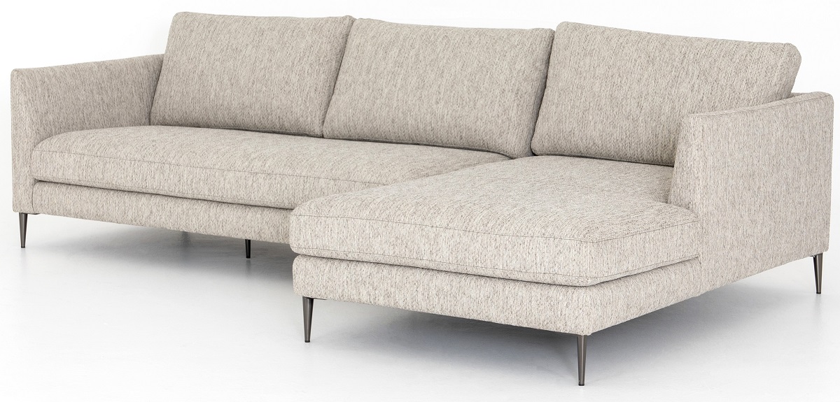 Kailor Modern Neutral Sectional Sofa with Right Chaise