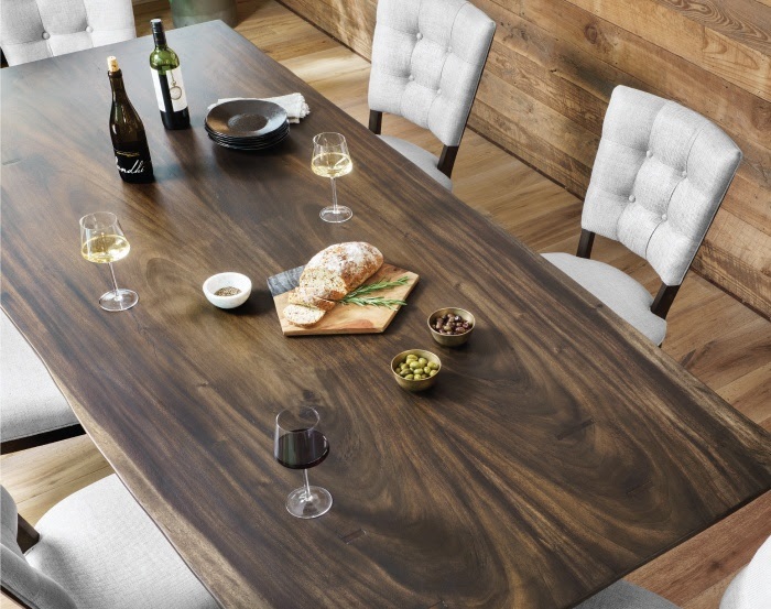 Rocky Live Edge Wood Dining Table 101"