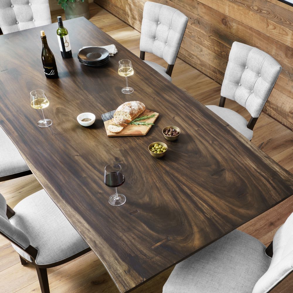 Rocky Live Edge Wood Dining Table 101"