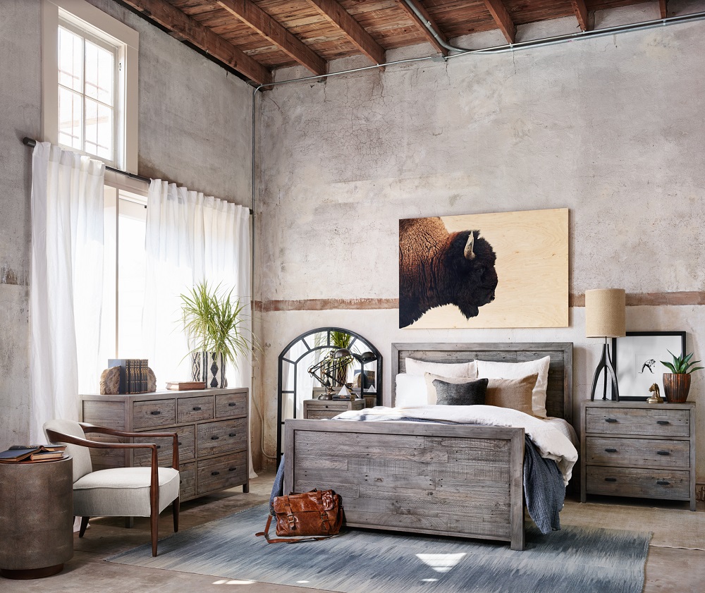 Modern Rustic Bachelor Pad Bedroom