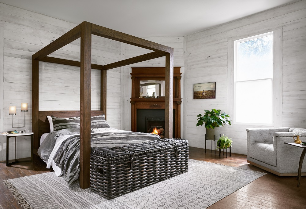 Rustic Modern Canopy Beds and Decor